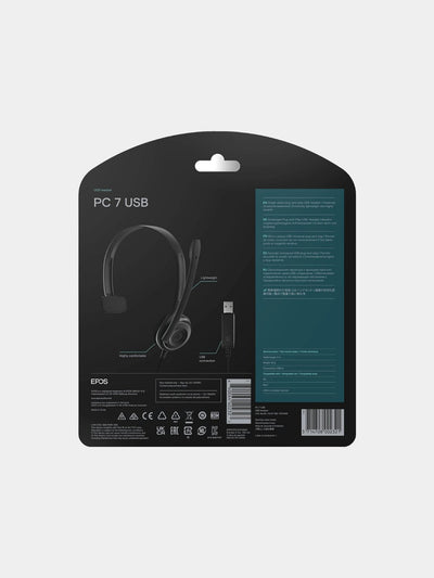 Sennheiser PC 7 USB Mono/ EPOS PC 7 Mono USB - kompyuter, MAC uchun simli quloqchinlar