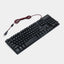 O'yin klaviaturasi 2E GAMING KG280, LED, USB, Black Ukr