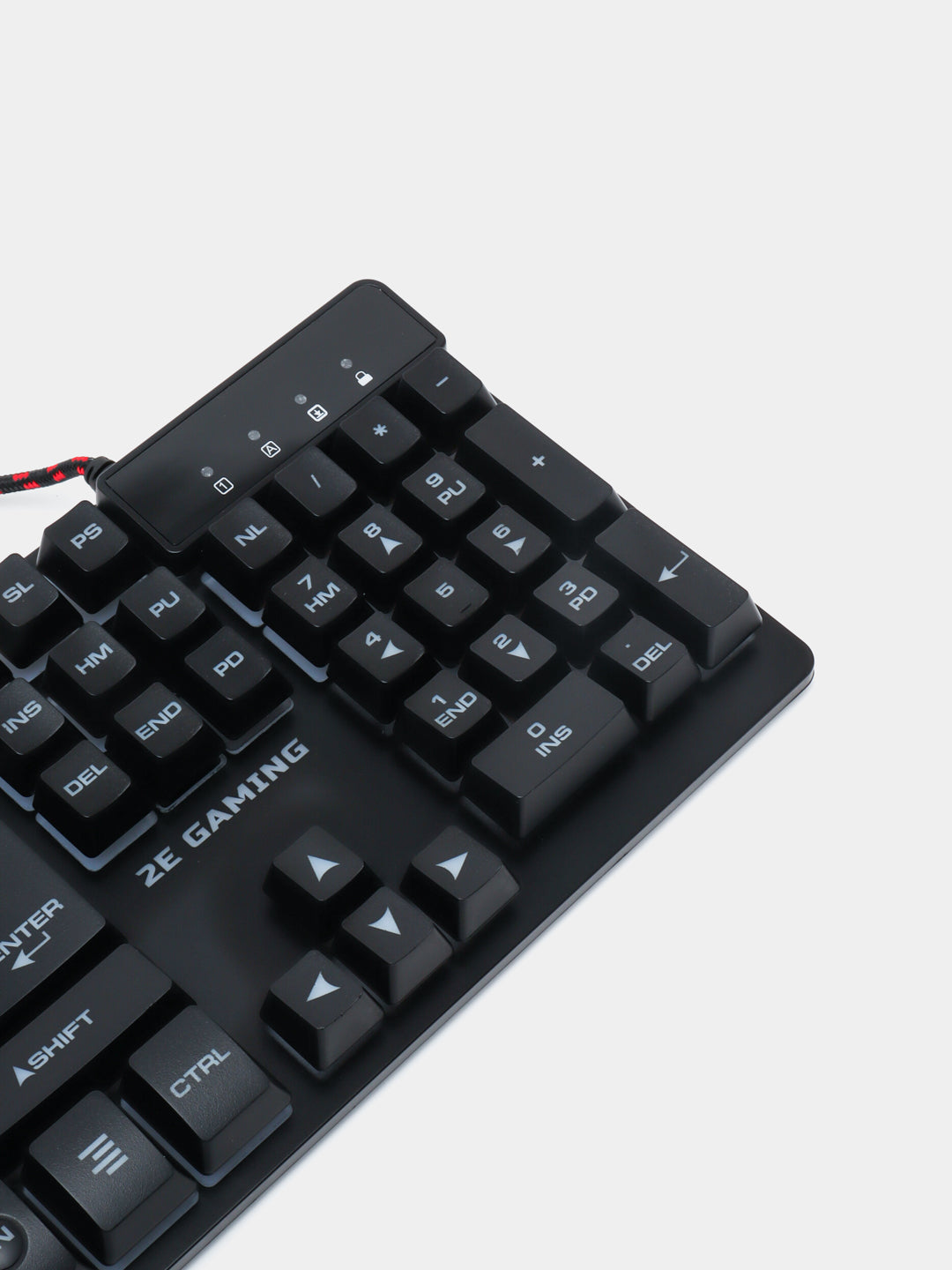 O'yin klaviaturasi 2E GAMING KG280, LED, USB, Black Ukr