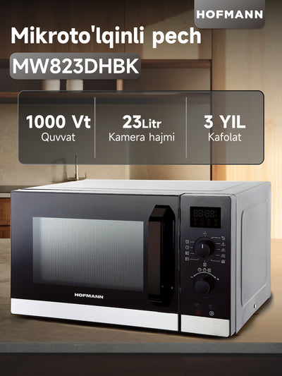 Mikroto'lqinli pech Hofmann MW823DHBK/HF, 23 L