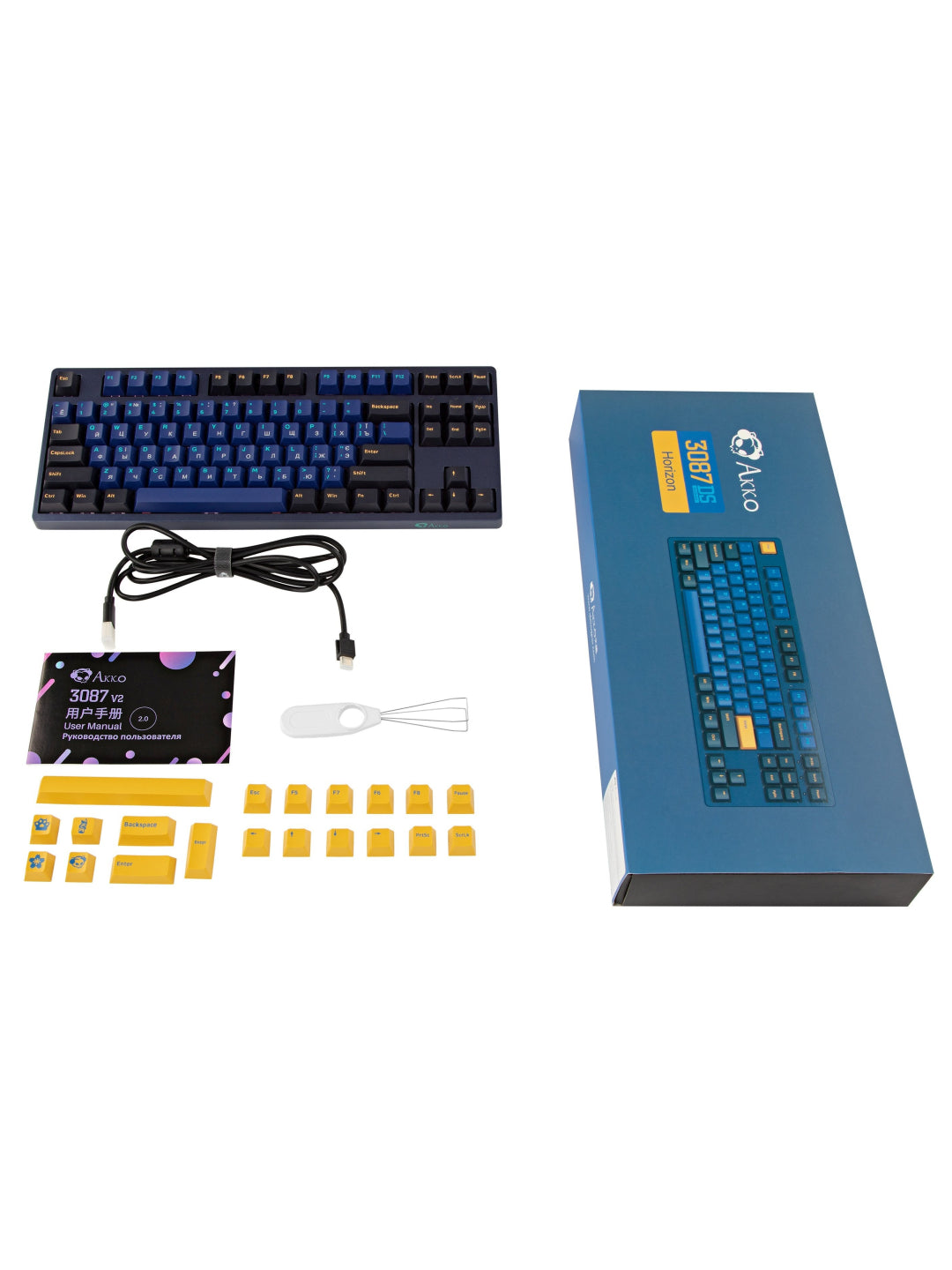 Mexanik klaviatura Akko 3087 V2 DS Horizon Cherry MX Silent Red