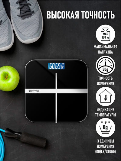 Elektron fitness tarozi, uy uchun Spector Scale, 180 kg