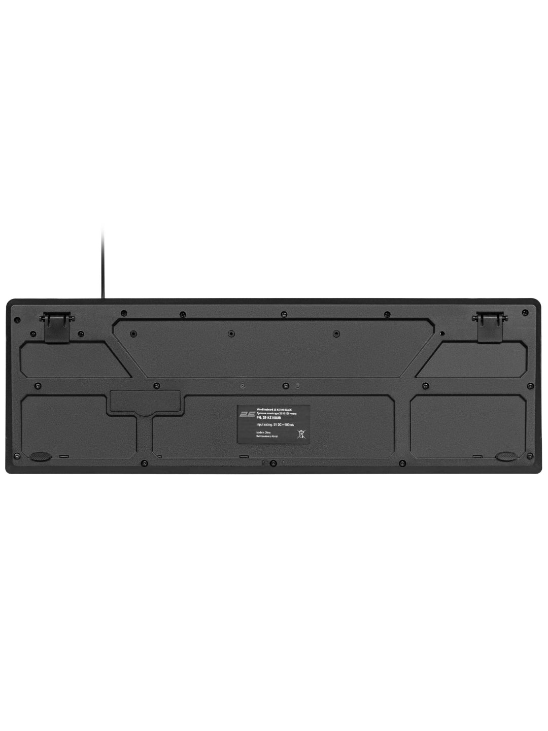 Simli membranali klaviatura 2E KS108 USB qora (2E-KS108UB)