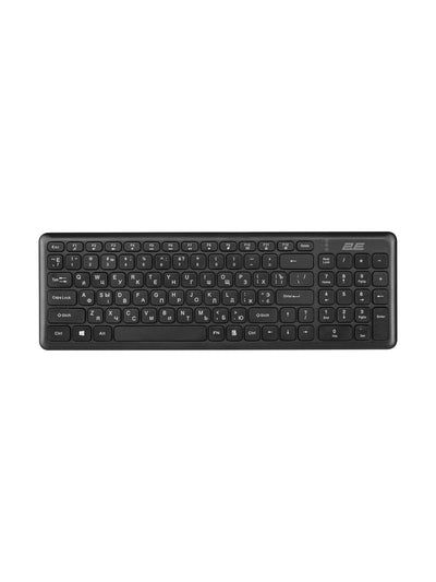 Simsiz membrana klaviaturasi 2E KS230 Slim WL Black 2E-KS230WB