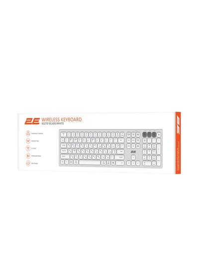 Simsiz qaychi klaviatura 2E KS270 105 kalit, WL/BT, 2E-KS270WBGR