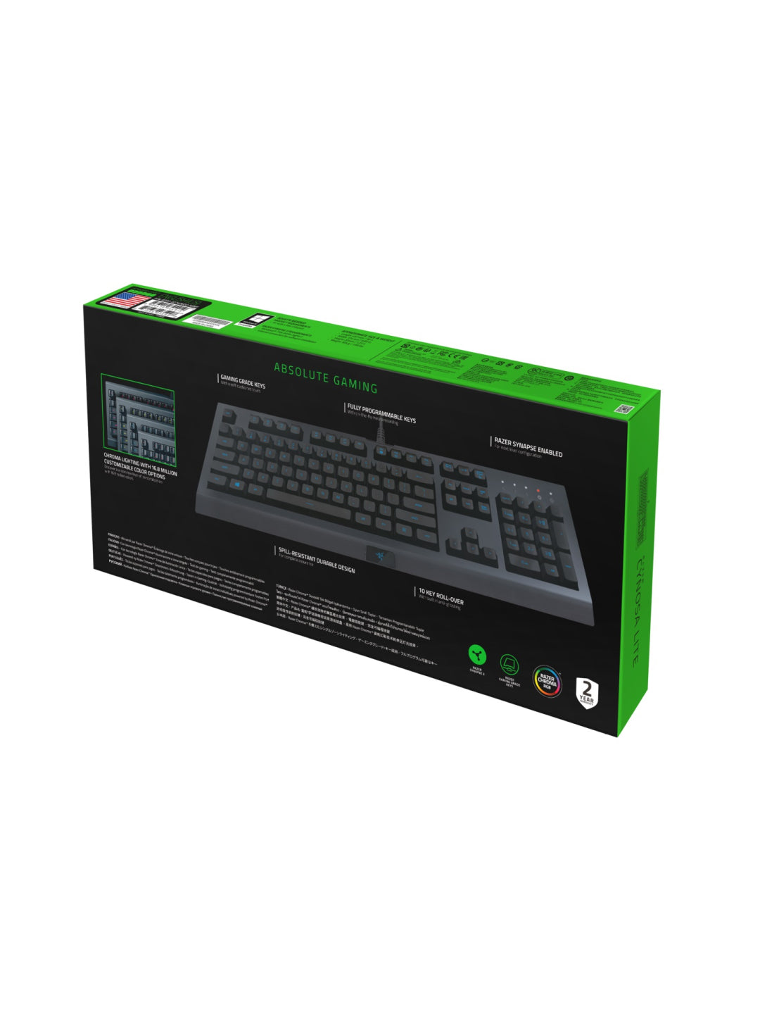 Simli o'yin klaviaturasi Razer Cynosa Lite RGB