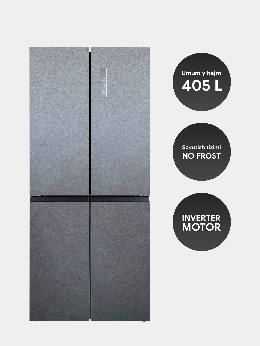 Sovutgich Premier PRM-425MDNFMG, No Frost, Side by side, 405 litr