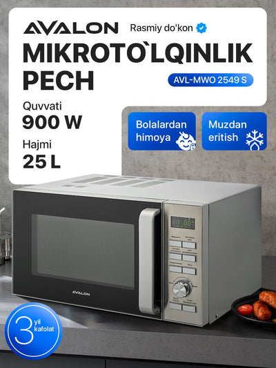 Mikroto'lqinli pech AVALON MWO 2549