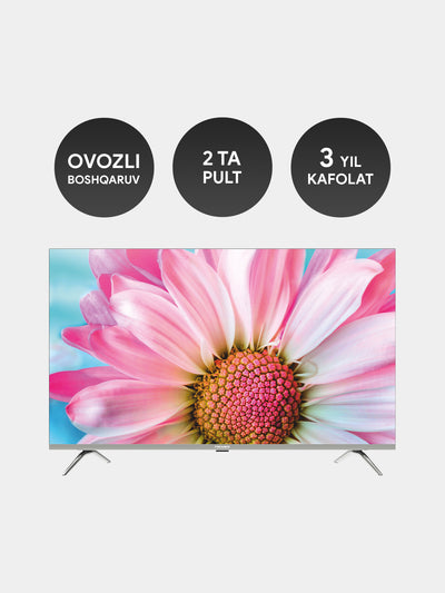 Televizor Premier 43PRM705SV, Full HD, Smart TV, ovozli pult bilan