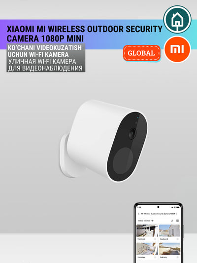 Kocha IP kamerasi Xiaomi Mi Wireless Outdoor Security Camera 1080p Mini, uy va ofis uchun