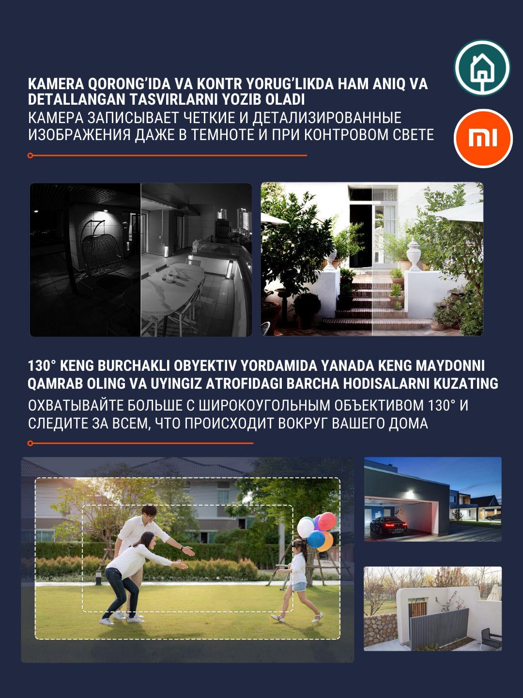Kocha IP kamerasi Xiaomi Mi Wireless Outdoor Security Camera 1080p Mini, uy va ofis uchun