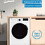 Beko WSPE6H616W kir yuvish mashinasi, 1200 ob/daq, invertor, 6.5 kg, bug' bilan yuvish