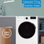 Beko WSPE7H616W kir yuvish mashinasi, 1200 ob/daq, invertor, 7.5 kg, bug' bilan yuvish