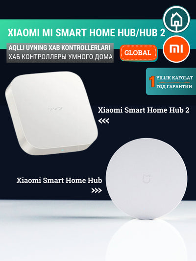 Xab kontroller Xiaomi Mi Smart Home Hub/Hub2 Wi-Fi, Bluetooth orqali quvvatlovchi