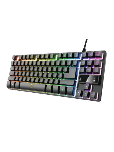Simli membranali o'yin klaviaturasi Trust GXT 833 Thado TKL, Led, 87Key