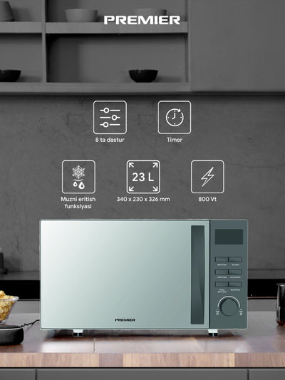 Mikroto'lqinli pech Premier PRM-20MW-LA6, 23 litr