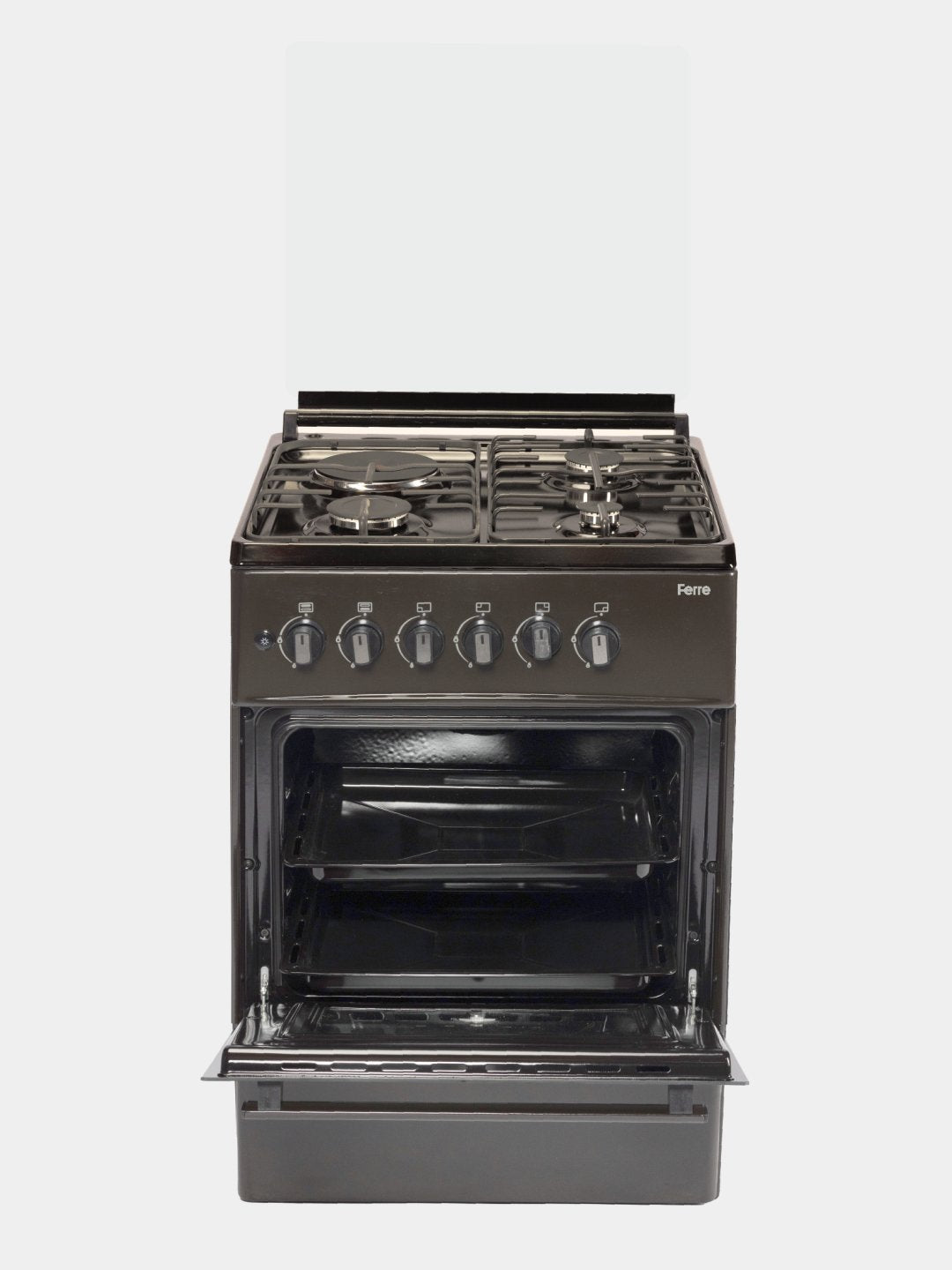 Gaz plitasi Ferre LP 60G 31 DB 22 F, 3 ta gaz av 1 ta elektr konforka