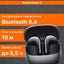Simsiz quloqchinlar Xiaomi Buds 5, Bluetooth 5.4, Qualcomm aptX Lossless va Hi-Res Audio