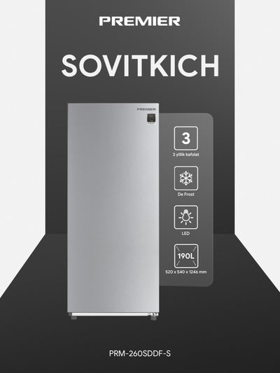Sovutgich Premier PRM-260SDDF, 190 l