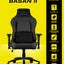 O'yin o'rindig'i 2E GAMING BASAN ll qora, qizil