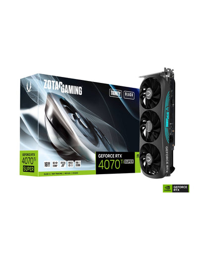 Video karta ZOTAC GeForce RTX 4070 Ti SUPER 16GB GDDR6X Trinity Black, ZM850-TMX2