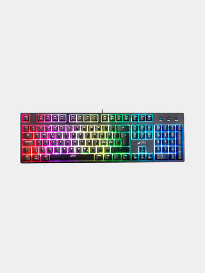 O'yin klaviaturasi Xtrfy K3 Semi Mech RGB, qora