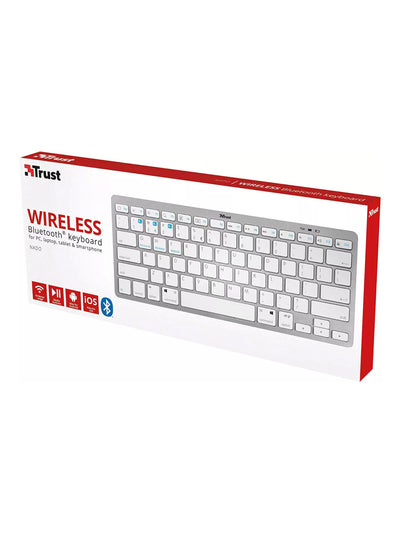 Simsiz klaviatura Trust Nado BT,Bluetooth 4.0,kompyuter,ayfon,televizor uchun
