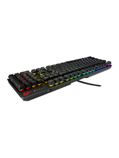 Simli o'yin klaviaturasi ASUS ROG STRIX SCOPE RX RD, RGB, 104key,