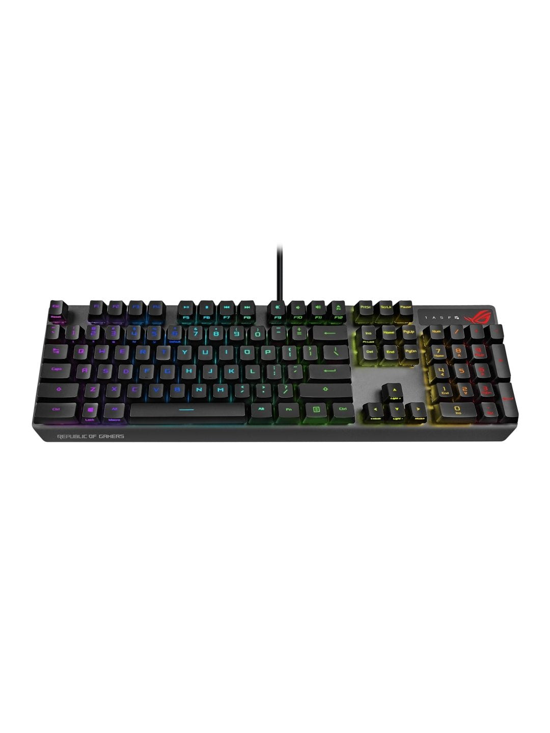 Simli o'yin klaviaturasi ASUS ROG STRIX SCOPE RX RD, RGB, 104key,