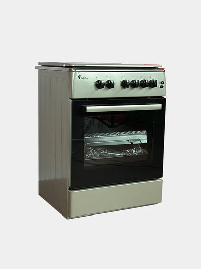 Gaz plita Ideal KL42G IN, 4 konforkali, pech hajmi 65 litr, 60x60