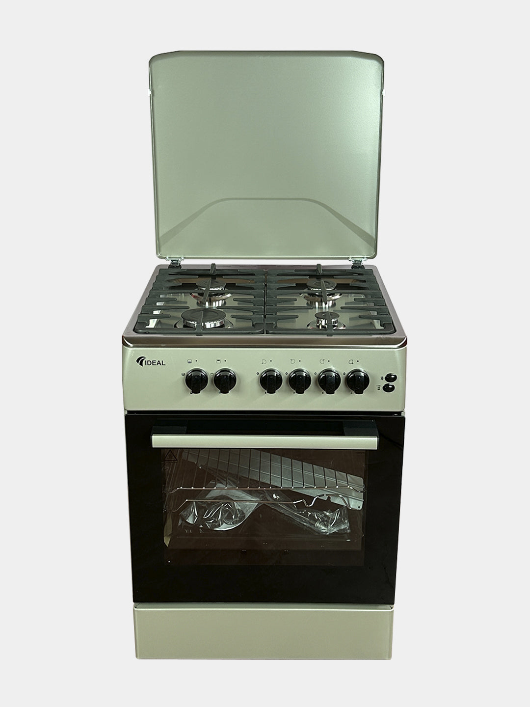 Gaz plita Ideal KL42G IN, 4 konforkali, pech hajmi 65 litr, 60x60
