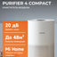 Aqlli havo tozalagich Xiaomi Smart Air Purifier Elite Global, namlantiradi va tozalaydi