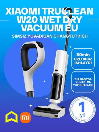 Simsiz vertikal pol uchun changyutgich Xiaomi Truclean W20 Wet Dry Vacuum EU, yuvadigan