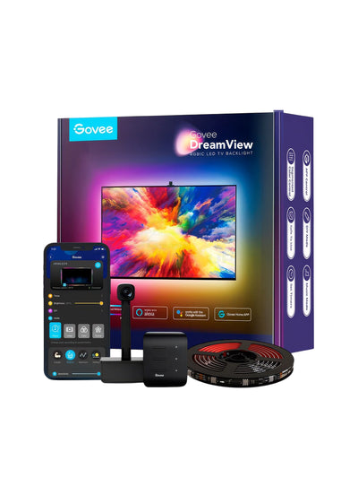 Govee H6199 televizorini yoritish uchun RGBIC LED tasmasi 55-65’ RGB, qora