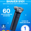 Elektr ustara Xiaomi Mi Electric Shaver S101, 60 kungacha qoshimcha quvvatlashsiz