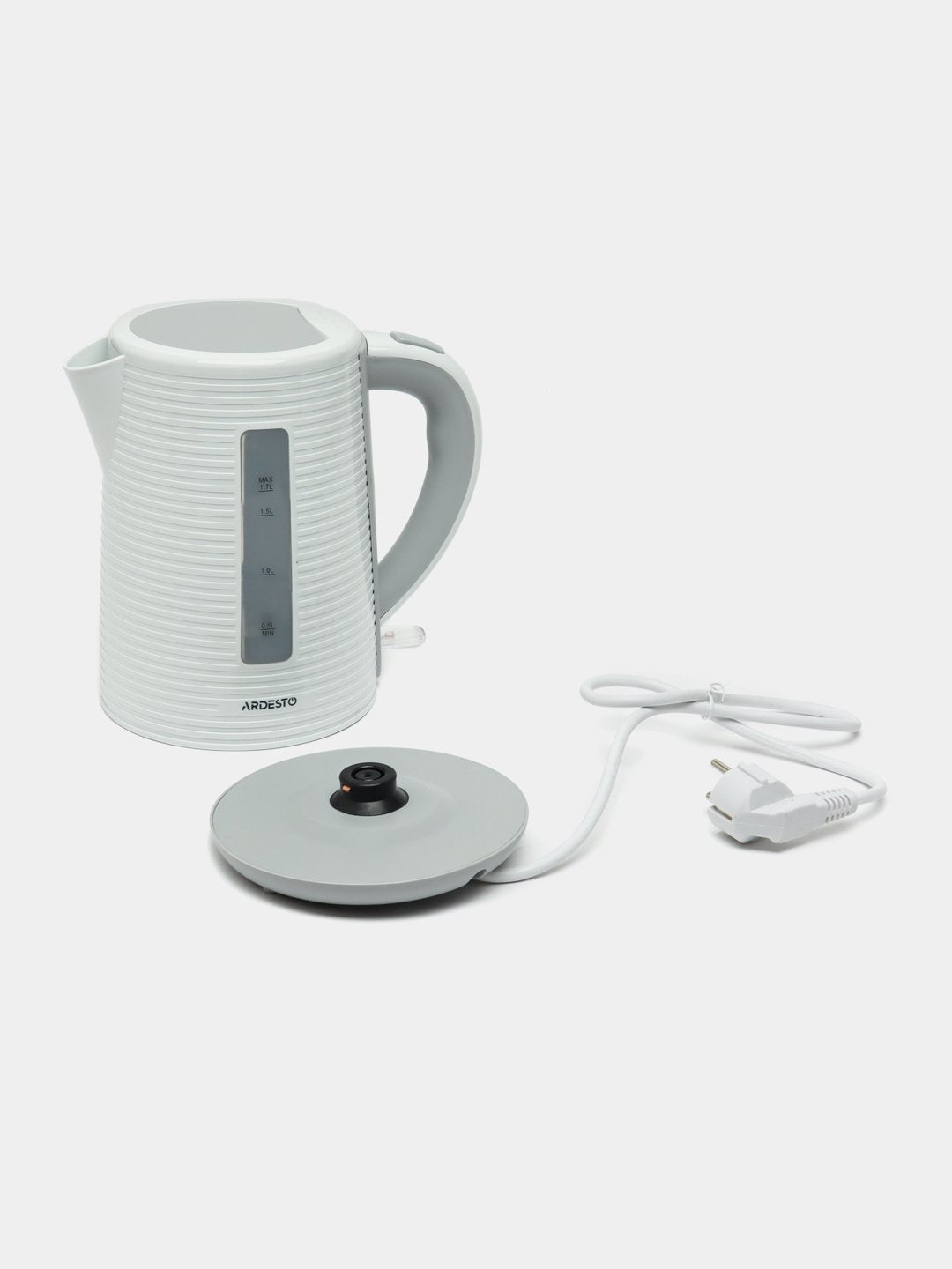 Elektr choynak Ardesto EKL-F17WG 1,7l/2150W/strix boshqaruvi/rang oq + kulrang