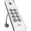 Tarmoq filtri-uzaytirgich Belkin 8хSchuko, 2xUSB 2.4A, 16А kuchlanishdan himoya, 2 metr