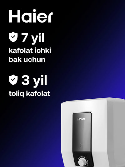 Elektr suv isitgich Haier 15 litr, 7 yillik kafolat ichki bak uchun ES15V-Q1 R