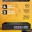 Kommutator 2E PowerLink SP402F 4xFE PoE+, 2xFE Uplink, 55W, boshqarilmaydi