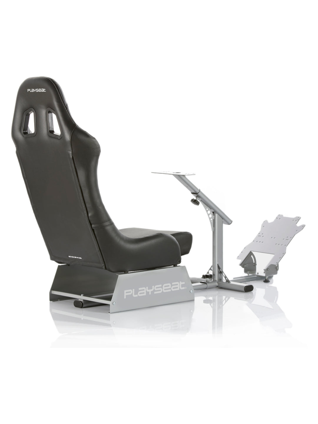 Oyin kreslosi Playseat Evolution - Black, rul va pedal mahkamlagichiga ega kokpiti