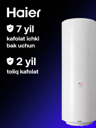 Haier ES100V-V1 suv isitgichi, 100 litr, 7 yillik ichki bak kafolati