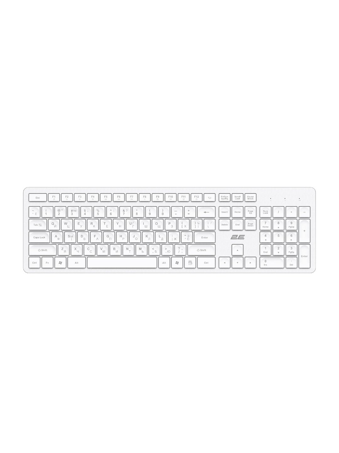 Simsiz membranali klaviatura 2E KS260 WL BT