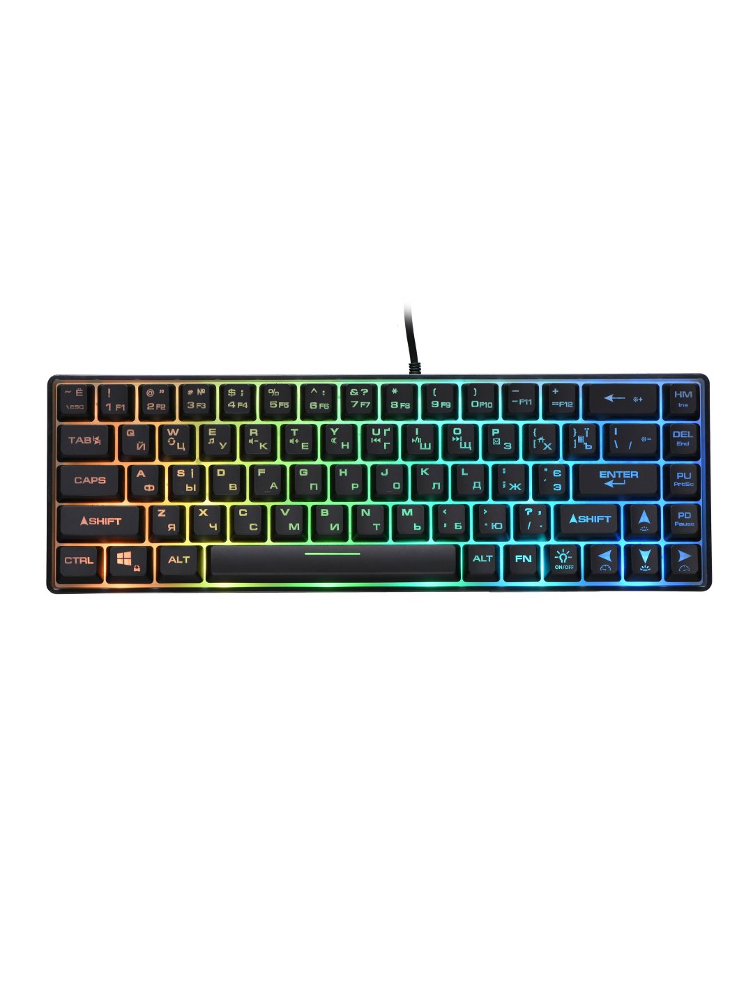 RGB yoritgichli 2E Gaming KG345 oyin klaviaturasi + 2E Gaming MG345 sichqoni