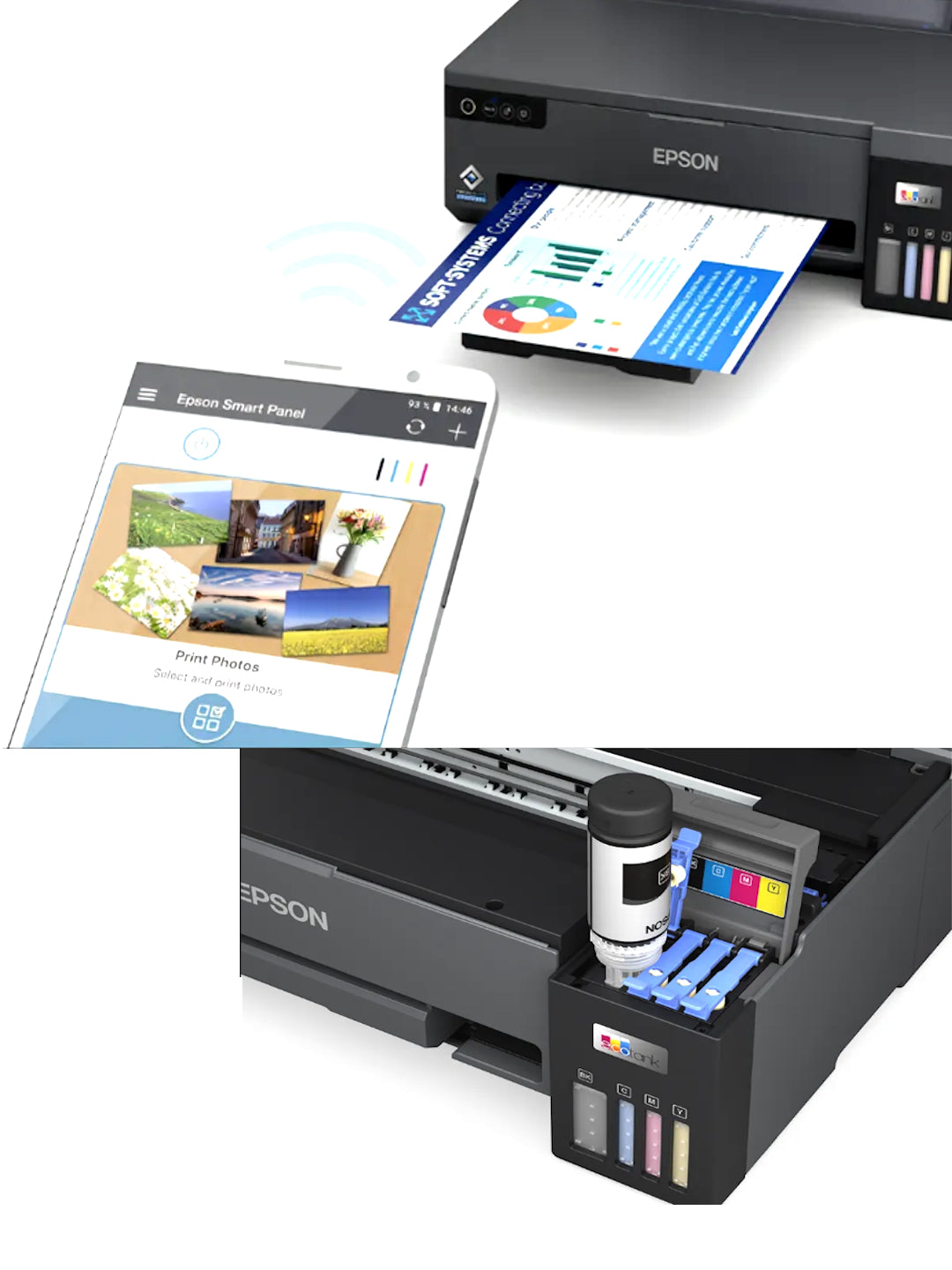 Printer Epson L11050 EcoTank A3+, Uzluksiz Siyoh Yetkazib Berish Tizimi(USYBT) va Wi-Fi