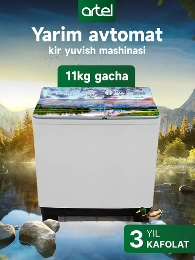 Kir yuvish mashinasi yarim avtomatik Artel ART-TG110FP, 11 kg
