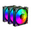 2E GAMING Air Cool kompyuter uchun korpus ventilyatorlar to'plami ACF120MB-ARGB, 3*120 mm
