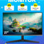 Monitor Samsung Mainstream 27" dyuymli, oyin uchun mos, Full HD 100Hz IPS