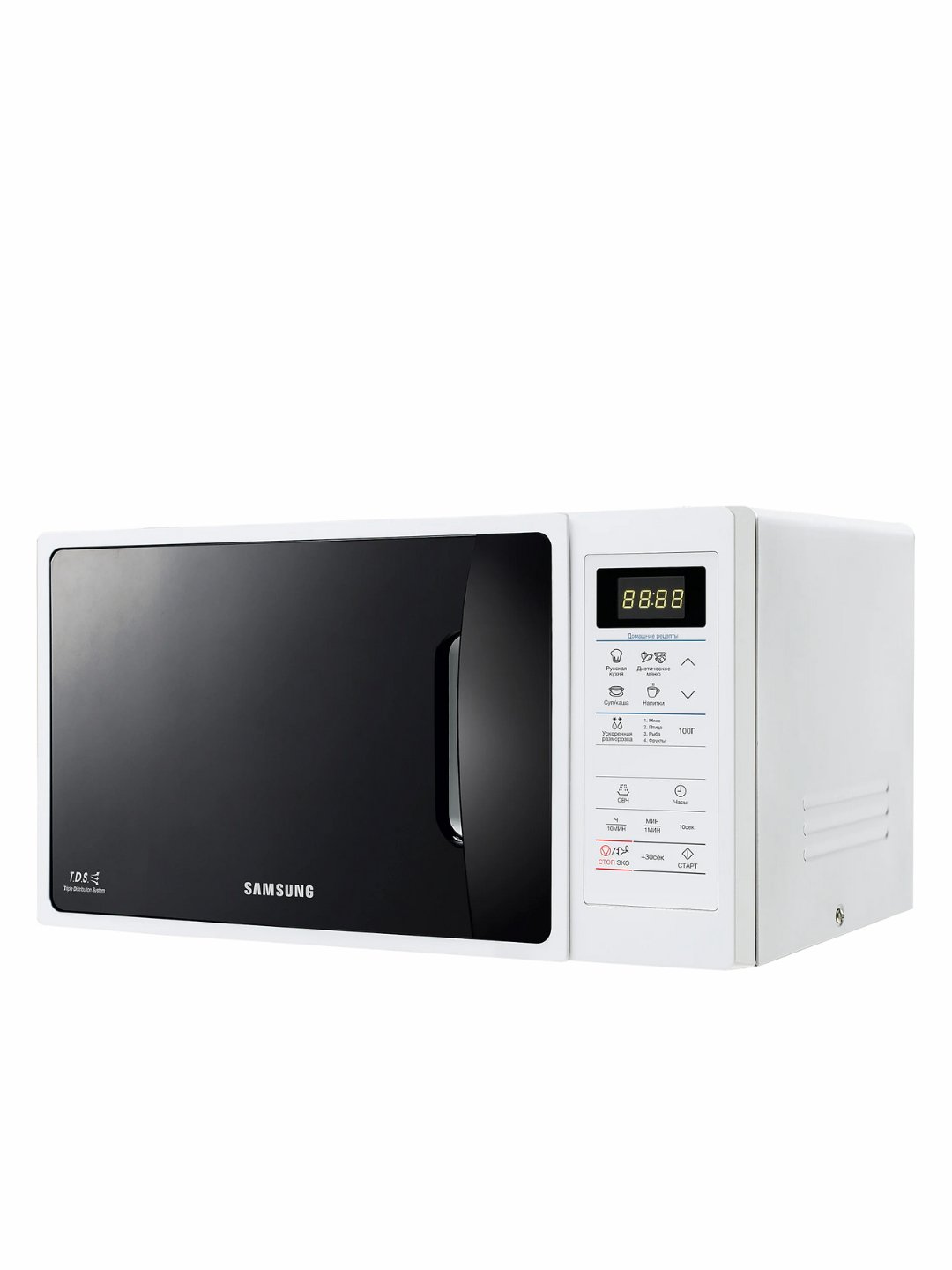 Mikroto'lqinli pech Samsung ME83ARW/UZ keramik emal bilan qoplangan, 23 litr