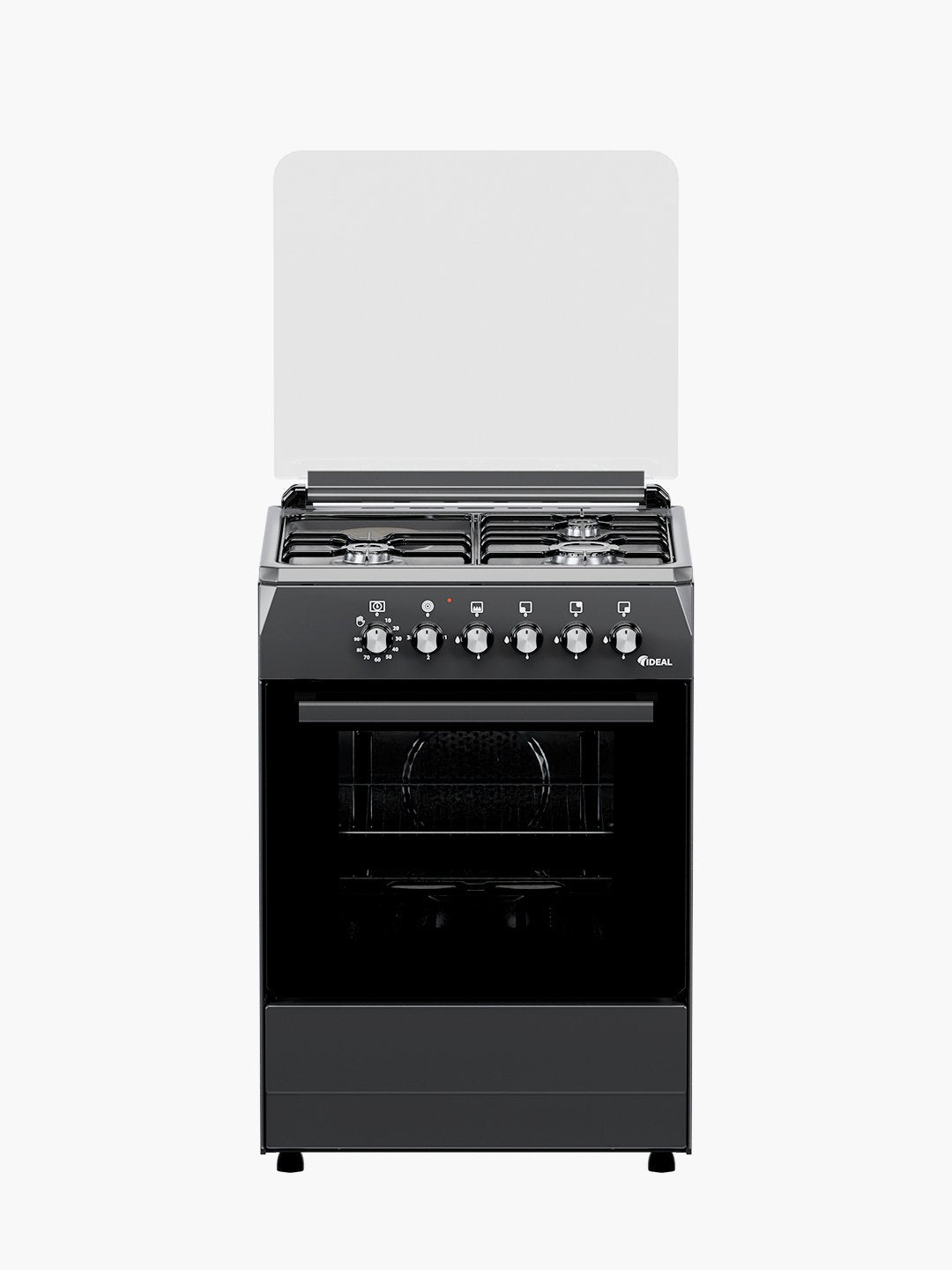 Gaz plita Ideal L305, 3+1 konforkali, pech hajmi 65 litr, 60 * 60