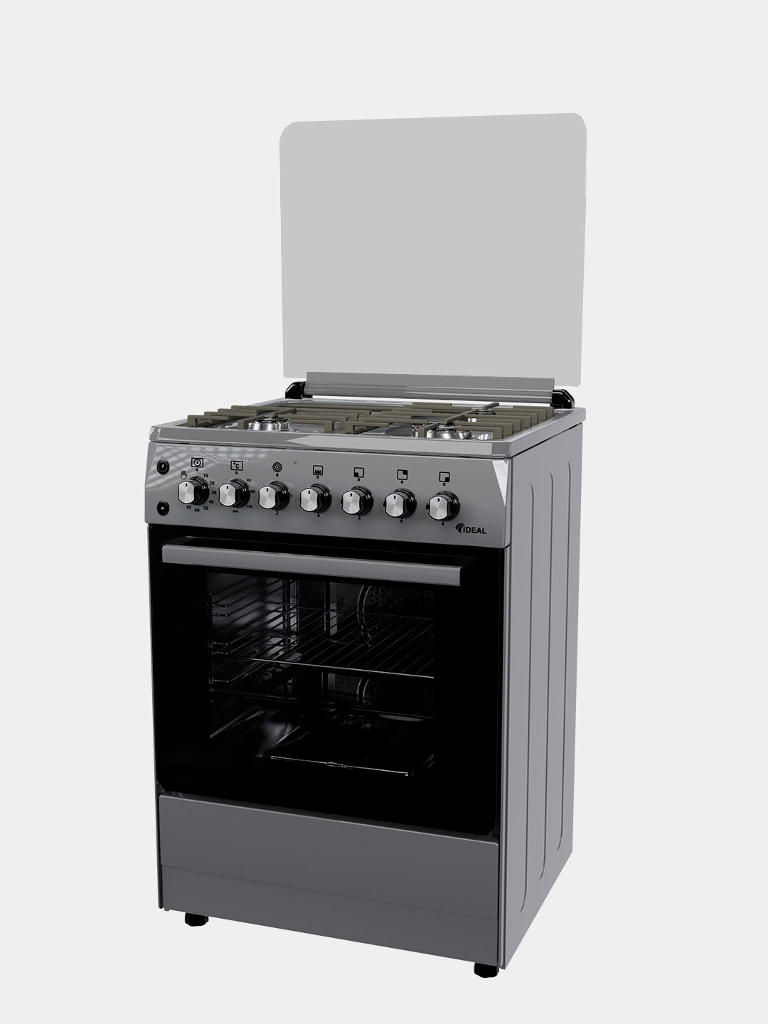 Gaz plita Ideal L405GK, 3+1 konforkali, pech hajmi 65 litr, 60 * 60